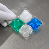 Cápsulas de Detergente para Lavandería de Marca Privada al por Mayor, 4 Cámaras en Forma de Corazón, OEM ODM, 10g, Fórmula de Alta Concentración, CE ISO BSCI