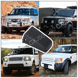 Cubierta de manija de puerta para Land Rover Freelander 2, plástico negro y gris, lado delantero izquierdo, instalación con cinta de 3m - Product Image 3