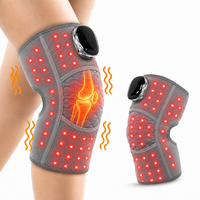 Masajeador Eléctrico de Rodilla con Calor y Vibración, Rodillera Térmica de Grafeno, Recargable e Inalámbrico con Bolsillo para Hierbas