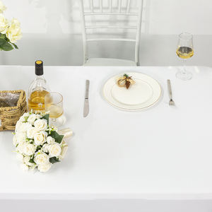 Mantel Rectangular Elástico Lavable de Poliéster y Spandex de Grado Hotelero de 6 pies y 8 pies, Personalizable para Banquetes, Bodas y Fiestas - Product Image 4