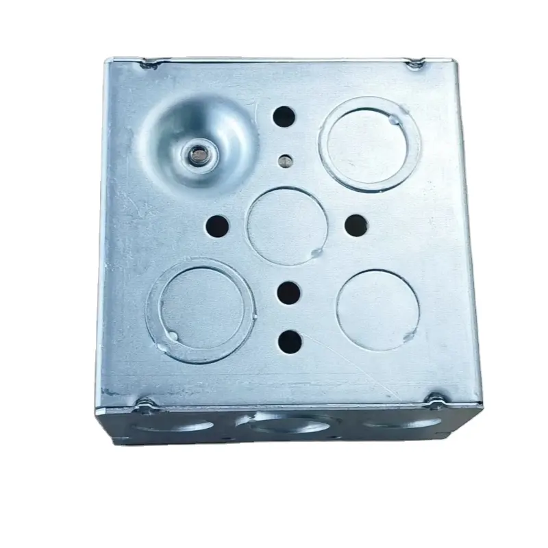 4*4*2-1/8" 4 स्क्वायर इलेक्ट्रिकल मेटल जंक्शन बॉक्स ओवन बॉक्स
