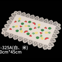 Set de table rectangulaire en plastique 30x45cm, design européen vintage, motif feuille, résistant à la chaleur, anti-brûlure, antidérapant, écologique, pour la restauration occidentale