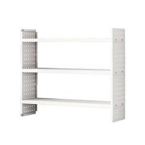 Student Desktop <b>Shelf</b> Metal Multi-Layer Pegboard <b>Desk</b> Bookcase for Dormitory Office Simple Bookshelf Rack for Workstation - Product Image 5