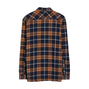 Hot bán phổ biến chất lượng tốt nhất giá rẻ biểu tượng tùy chỉnh người đàn ông flannel Áo sơ mi dài tay áo