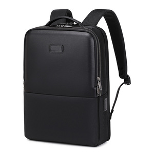 Sac à dos pour ordinateur portable en cuir 15,6 pouces, étanche, fin, pour affaires, sac d'ordinateur portable durable, antivol, grande capacité, sac à dos de voyage - Product Image 3