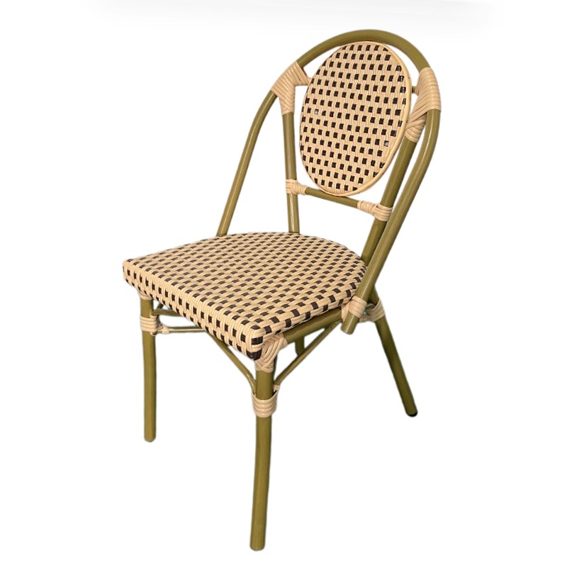 Milky white rattan chair style 25