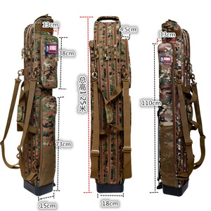 Bolsa de caña de pescar de carpa portátil impermeable de 1,3 m/1,25 m/1,1 m, tela Oxford plegable, cierre de cremallera, aparejos de pesca al aire libre de Vietnam - Product Image 5