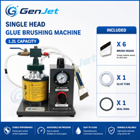 1,2L Halbautomatischer Pneumatischer Klebstoffapplikator Einköpfige Bürstmaschine 1-10000 CPS Viskositätsverteiler 0,4-0,8 MPa Druck