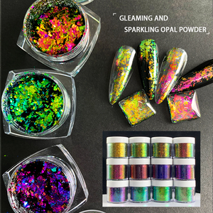 Paillettes ultra-fines à effet de déformation pour ongles, revêtement en résine, pigment, vernis à ongles - Product Image 2