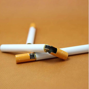 Briquet fin simulé avec meule coupe-cigare, coupe-vent, au butane, portable, cadeau d'affaires, mini briquet fantaisie - Product Image 4