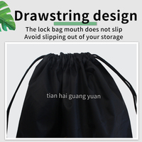 Sac à dos pliable à cordon de serrage, grande capacité, imperméable, réutilisable, doublure en nylon polyester 210D, avec logo personnalisé pour la salle de sport et les sports