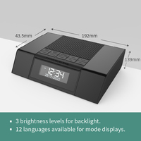 Radio rumah, DAB + jam Alarm Radio multifungsi dengan Speaker bawaan, Radio Internet, fitur senter