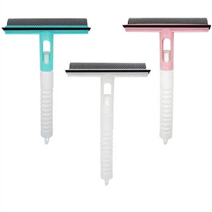 Verre de nettoyage artefacts Double face outils spéciaux nettoyage ménage verre essuie-glace longue tige essuie-glace fenêtre balcon lavage de voiture - Product Image 1