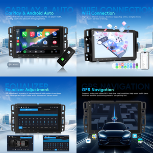 Autoradio Android 2 Din Podofo 8 pouces, <span class=keywords><strong>écran</strong></span> IPS 4+64G, Carplay/Android Auto sans fil pour GMC /Chevrolet /Buick /Hummer, vente <span class=keywords><strong>en</strong></span> gros - Product Image 2