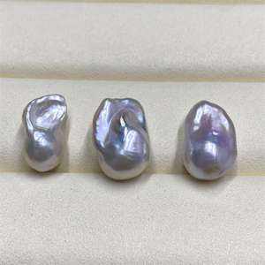 Pérola Barroca Grande Natural de Água Doce com Alto Brilho de 12-18mm Pérola Solta Irregular para Confecção de Joias - Product Image 3