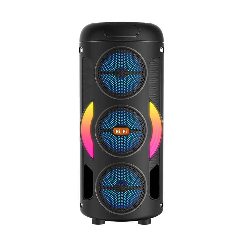 MZS-3332 Bluetooth Hoparlör, 3 İnç Subwoofer, RGB Işıklar, Taşınabilir