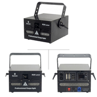 Luz Láser de Animación RGB de Alta Calidad de 10W 15W 30Kpps con Control por Aplicación Bluetooth DMX ILDA para DJ, Club, Conciertos y Eventos