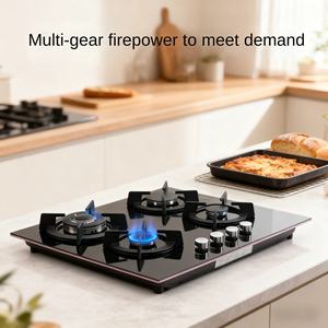 Fornello a <span class=keywords><strong>Gas</strong></span> a 4 Fuochi con Cottura Sincronizzata, Risparmio Energetico, Accensione Piezoelettrica in Ceramica, da Tavolo o Incasso, Doppio Uso - Product Image 6