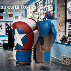 Guantes de Boxeo de Piel Sintética PU Duraderos, Anti-UV, con Cierre de Cordones, para Entrenamiento y Sparring, para Adultos, Personalizables - Product Image 2