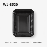 Paquet en plastique PET de à sandwichs au design personnalisé avec couvercles pour la restauration et la préparation des repas