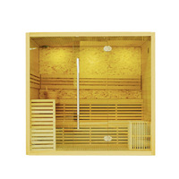 2024 Caisheng Offres Spéciales 2 personnes épicéas sauna intérieur traditionnel en bois avec système de contrôle par ordinateur