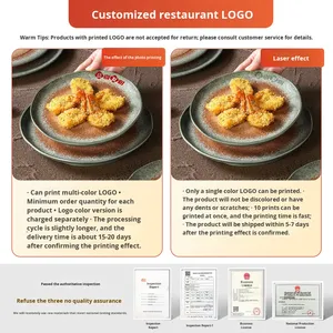 Assiette plate en mélamine de style européen créative, d'origine chinoise, pour la promotion publicitaire, plat froid, style occidental - Product Image 4