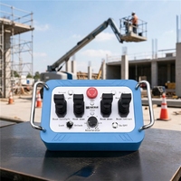 Télécommande industrielle NOMI NM002 à quatre joysticks pour plateforme de travail aérienne, 12V 24V IP68, personnalisable