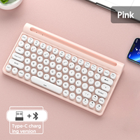 Diskon besar baru Tipe C untuk Bluetooth dan 2.4G Mode ganda Keyboard nirkabel Mouse Kombo Keyboard komputer