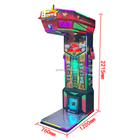Machine de sport d'intérieur Punch Machine de boxe Force d'entraînement sportif Machine de boxe Rocky Arcade