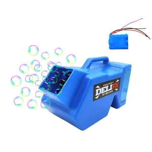 Design classico facile da controllare portatile che rimbalza la tempesta di bolle ricaricabile agli ioni di litio con batteria in plastica blu macchina per bolle