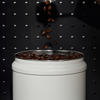 Pot à café en acier inoxydable hermétique pour la cuisine, récipient de stockage sous vide avec valve CO2 pour le camping