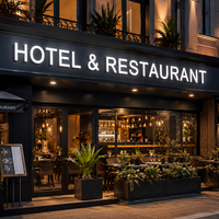 Logos en acrylique pour entreprises, lettres en relief LED avec éclairage frontal, design de nom de salon de coiffure, éclairage de logo, enseigne LED personnalisée pour hôtel