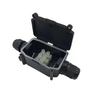 Potlight Fireproof Power Wire Outlet Outdoor Cable Connecting Cement Pvc Junction Box With Glands Coaxial Sleeve