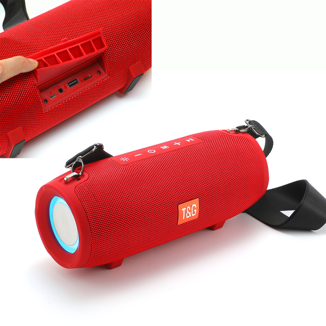 OEM TG322 Portable Outdoor Wireless Blue-tooth Speaker Super Bass Active HiFi Music Stereo Woofer RGB TWS Waterproof Battery Box