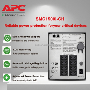SMC1500I-CH 1,5 kVA Monophasé Alimentation sans interruption (ASI) avec batterie VRLA au plomb et protection contre les surtensions pour postes de travail de bureau - Product Image 3