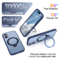 Funda Magnética de Lujo para Teléfono con Soporte, Diseño Moderno, Aleación, para iPhone 17 16 15 14 13 Pro