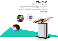 Kios layanan mandiri interaktif 32 43 inci lampu LED pintar Android tampilan tanda Digital layar sentuh IR Info Stan pertanyaan