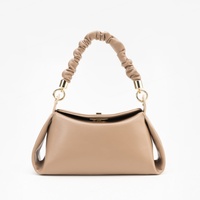 Sac à bandoulière pour femme en cuir PU, motif géométrique vintage, deux sangles, fermeture éclair, couleur unie, décontracté, très tendance