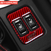 Autocollant en Fiber de carbone pour Subaru BRZ, 12 pièces, accessoires de décoration d'intérieur de voiture, boutons de chauffage pour sièges, TRD STI, Toyota 86