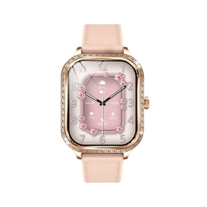 Mode femmes montre BT appel santé Fitness Tracker Sport carré dames montre or Rose luxe dames montres intelligentes <span class=keywords><strong>MK88</strong></span> - Product Image 2