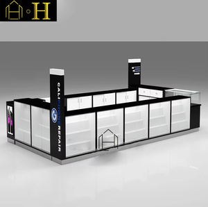 आधुनिक डिजाइन शॉपिंग मॉल मोबाइल एक्सेसरीज प्रदर्शित 3 डी सेल फोन कियोस्क डिजाइन - Product Image 3