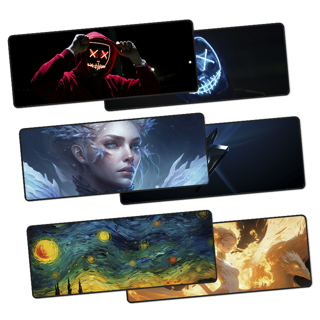 Professional Wellux Rubber Manufactory Custom Pattern Printed Color Anti-Slip Waterproof Gaming Office Mouse Pad in Stock