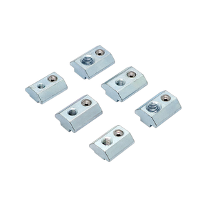 Écrou coulissant en acier au carbone zingué sur mesure avec bille à ressort pour profilé d'extrusion en aluminium 30 40 45 - Product Image 4