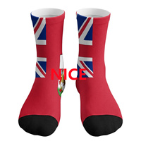 Chaussettes courtes pour adultes avec drapeau des Bermudes, conçues sur mesure, pour la maison, le bureau, le quotidien, la salle de sport, les vacances, cadeau pratique