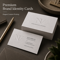 Cartes de visite personnalisées en papier Euler 550 g/m², impression typographique, cartes épaisses de luxe avec logo en relief