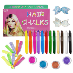 Lot de 12/24 crayons de <span class=keywords><strong>craie</strong></span> capillaire inoffensifs pour enfants, idéal pour Noël, les anniversaires et les fêtes - Product Image 4
