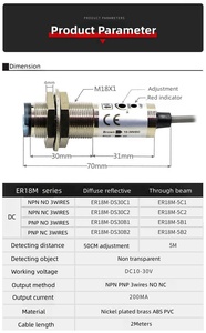 Freestyle Libre cảm biến ER18M-DS30C2 cảm biến Emerson cảm biến quang điện Proximity chuyển đổi giá - Product Image 4