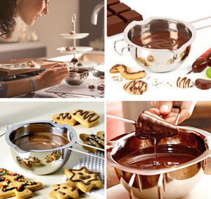 Olla de Doble Fondo Portátil de Acero Inoxidable para Derretir Chocolate, Mantequilla, Caramelo y Queso, Venta al Por Mayor - Product Image 6