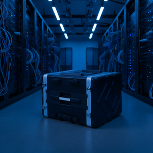 Gabinete para Servidor de 8U y 19 Pulgadas de Profundidad, Construcción en ABS con Asa, Caja para Herramientas y Almacenamiento - Product Image 2