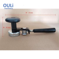 Machine manuelle portable de scellage de boîtes, scelleuse de pots ronds pour gâteaux, lait en poudre, boîtes métalliques, sodas, bouteilles en plastique, stockage alimentaire